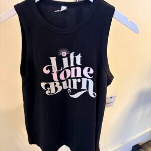 NWT Pure Barre Lift Tone Burn Tank, Black